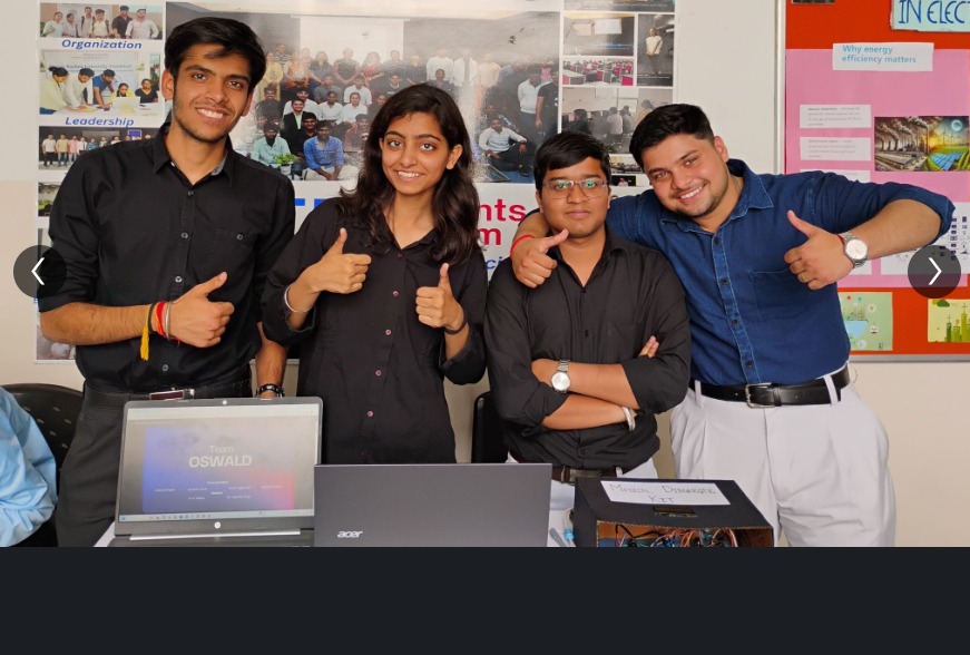 Rudranand Sahu and his team receiving 1st prize in the E-Yantra event organized
                        in IIT-Bombay.
