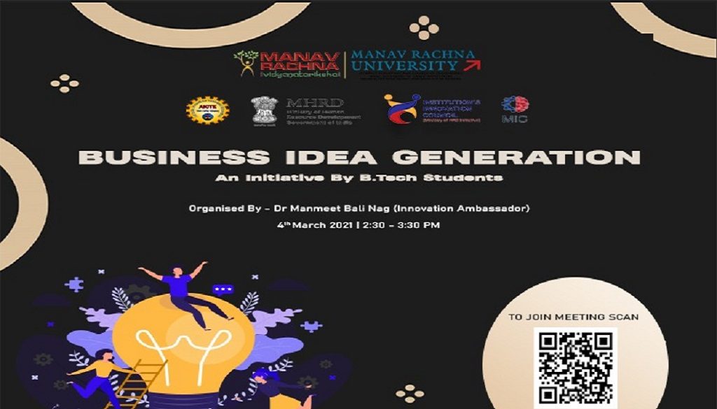 Business Idea Generation-Event Brochure